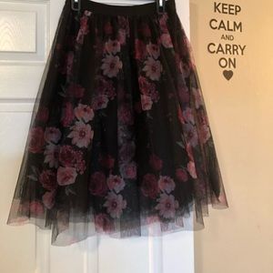❌SOLD❌Floral Tulle Skirt